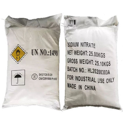 NaNO3 Natrium Nitrat Organik 99,3% Min White Crystal Powder