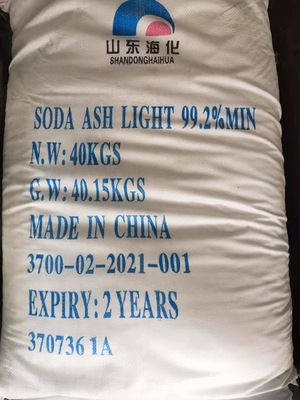 40KG / Bag 99,2% Soda Ash Light Untuk Kaca Na2CO3 Sodium Carbonate
