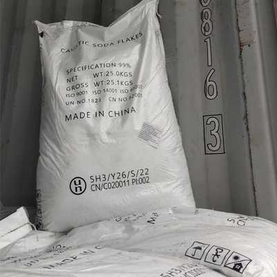 Natrium Hidroksida NaOH Caustic Soda Flakes 98,5% min 26MT/20GP
