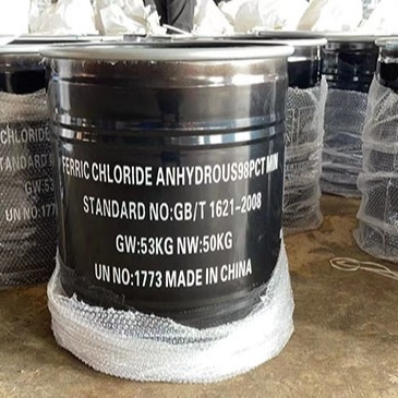 Ferric Klorida Anhidrat 50kg/Drum Bubuk Hijau Hitam