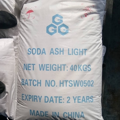 40 KG / BAG Natrium Karbonat Soda Ash Naco3 Digunakan dalam Kaca, Pencetakan dan Pewarnaan