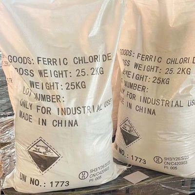 Ferric Chloride Anhydrous 25kg/Bag 27MT/20GP Pengiriman cepat