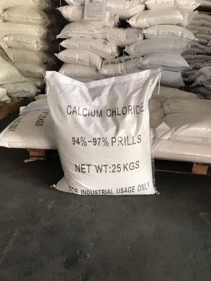 94%-97% Kalsium klorida Granular putih kelas industri klorida CaCl2 Kalsium klorida Partikel 25kg