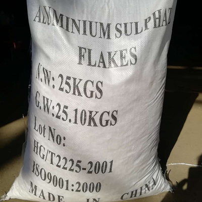 25 KG / BAG Putih Flake Aluminium Sulfat Bebas Besi