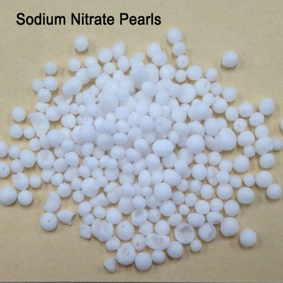 Tidak Berbau 99% Kemurnian Sodium Nitrate Prill NANO3 25kg / Bag