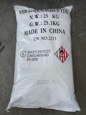 Paraformaldehida pFA Polyoxymethylene 96% Min UN No. 2213